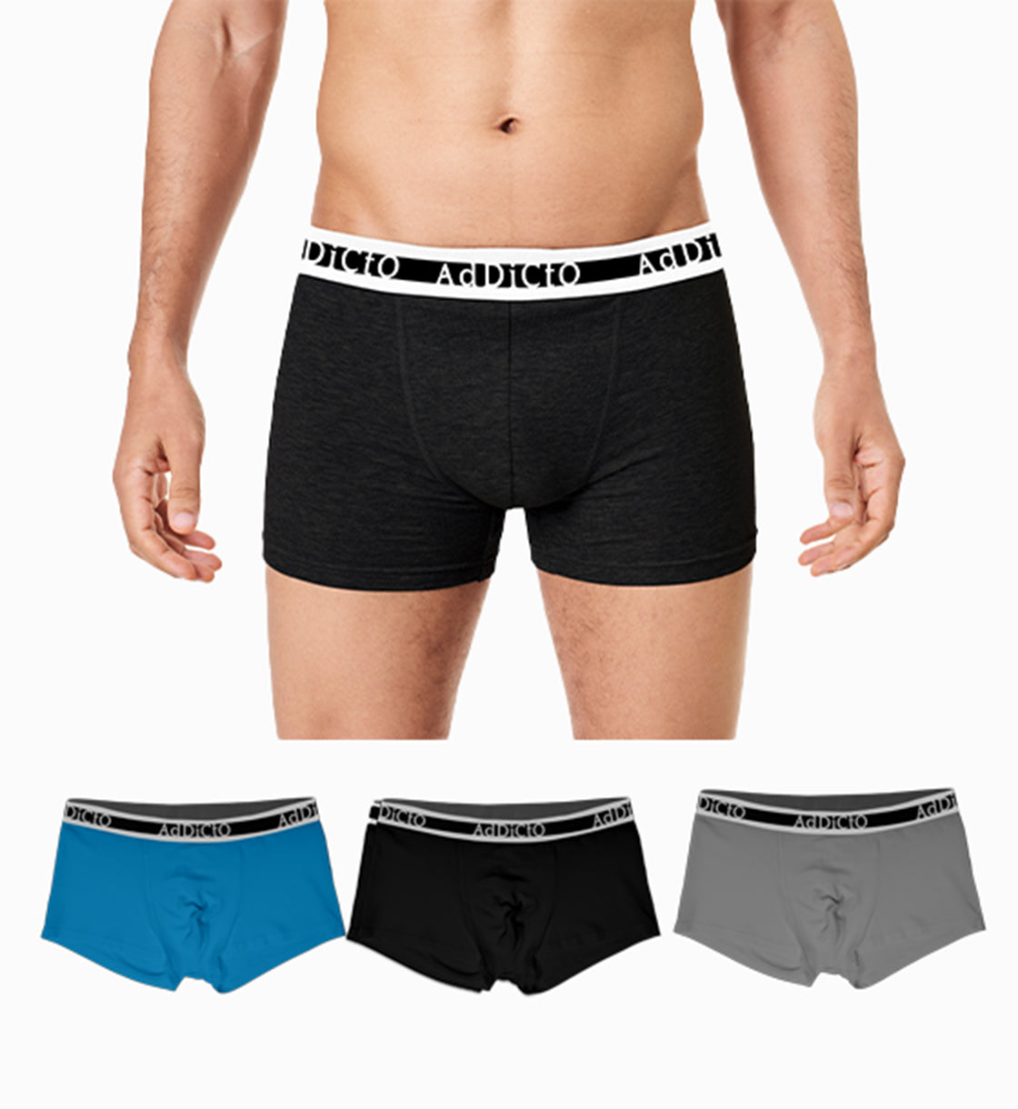 AdDiCtO Essential Boxers ( 3 in 1 pack )