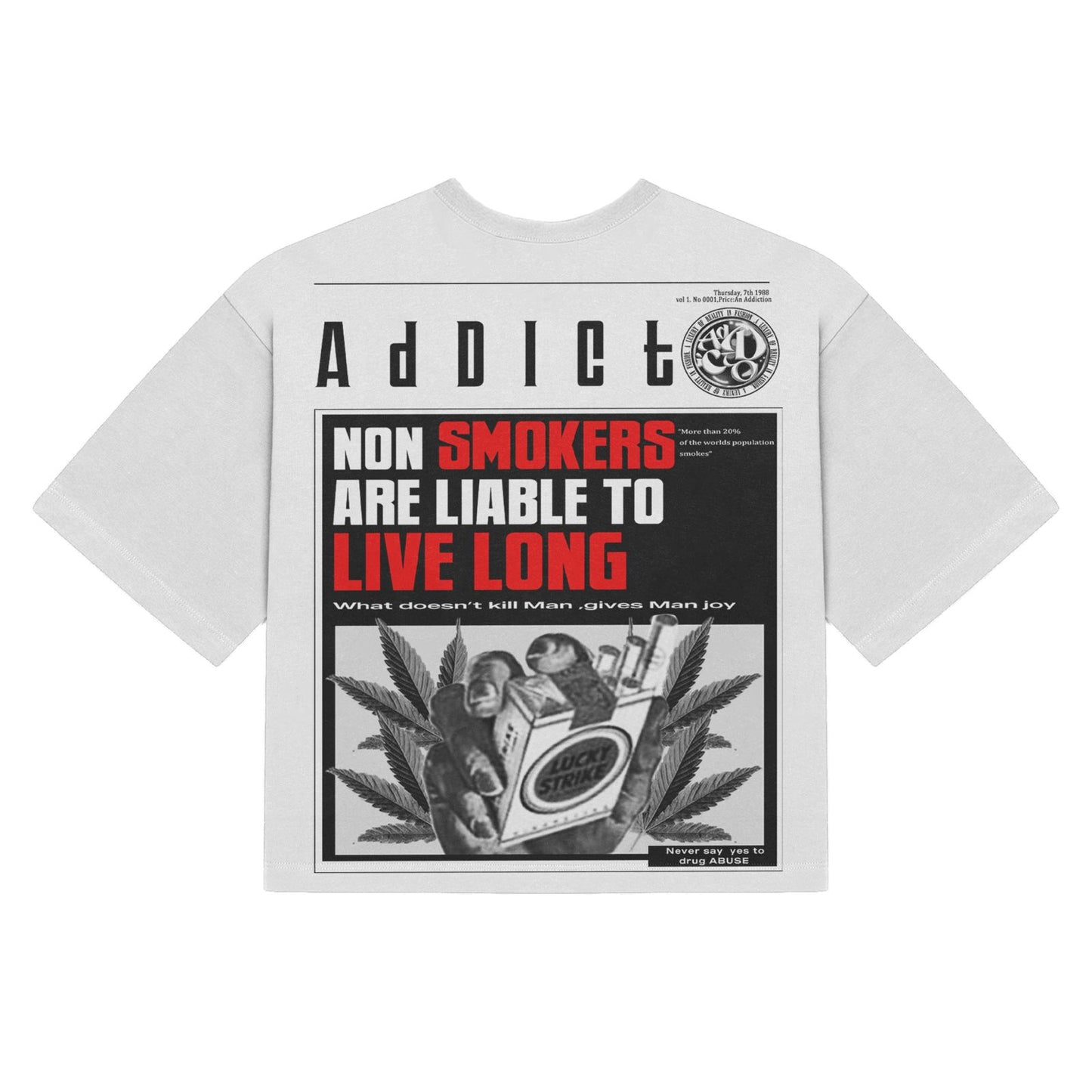Life over smoke oversized Tee